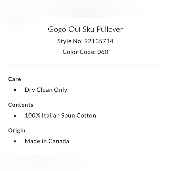Gogo Oui Sku Pullover Sweater One Size NWT - Picture 7 of 17